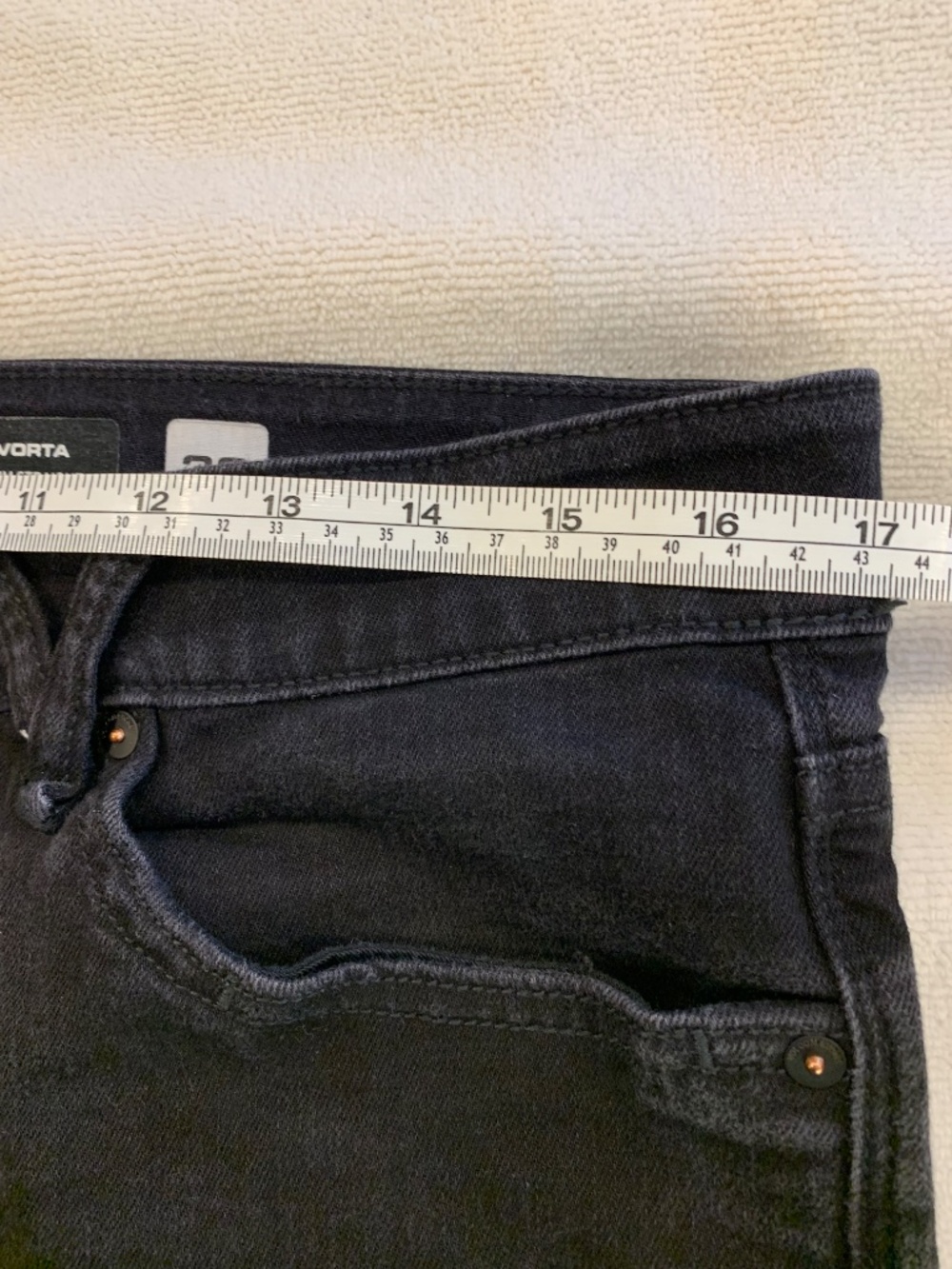 Volcom Vorta Slim Straight Black Jeans Men 33 Skate Streetwear Stretch Denim - Picture 6 of 7